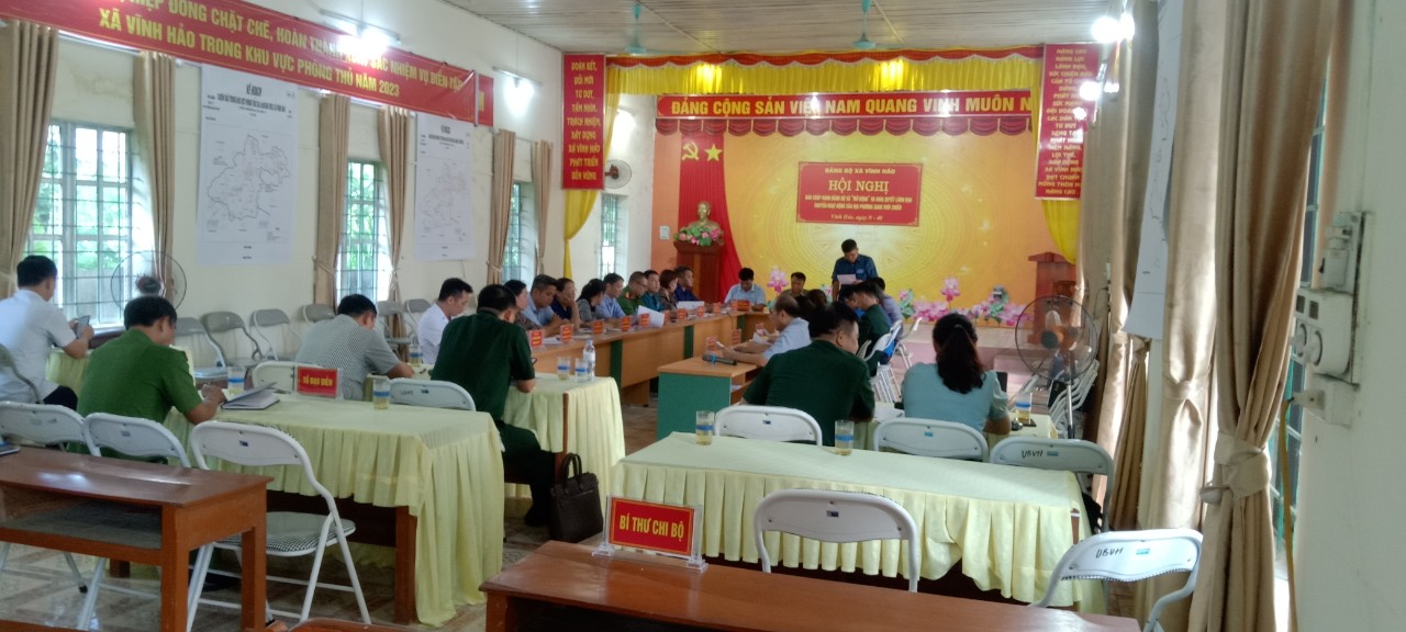 Xã Vĩnh Hảo tổ chức diễn tập chiến đấu trong khu vực  phòng thủ năm 2023