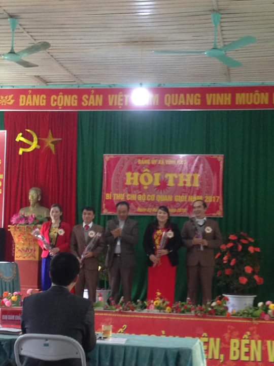 Đảng ủy xã Vĩnh Hảo tổ chức hội thi  Bí thư chi bộ cơ quan giỏi