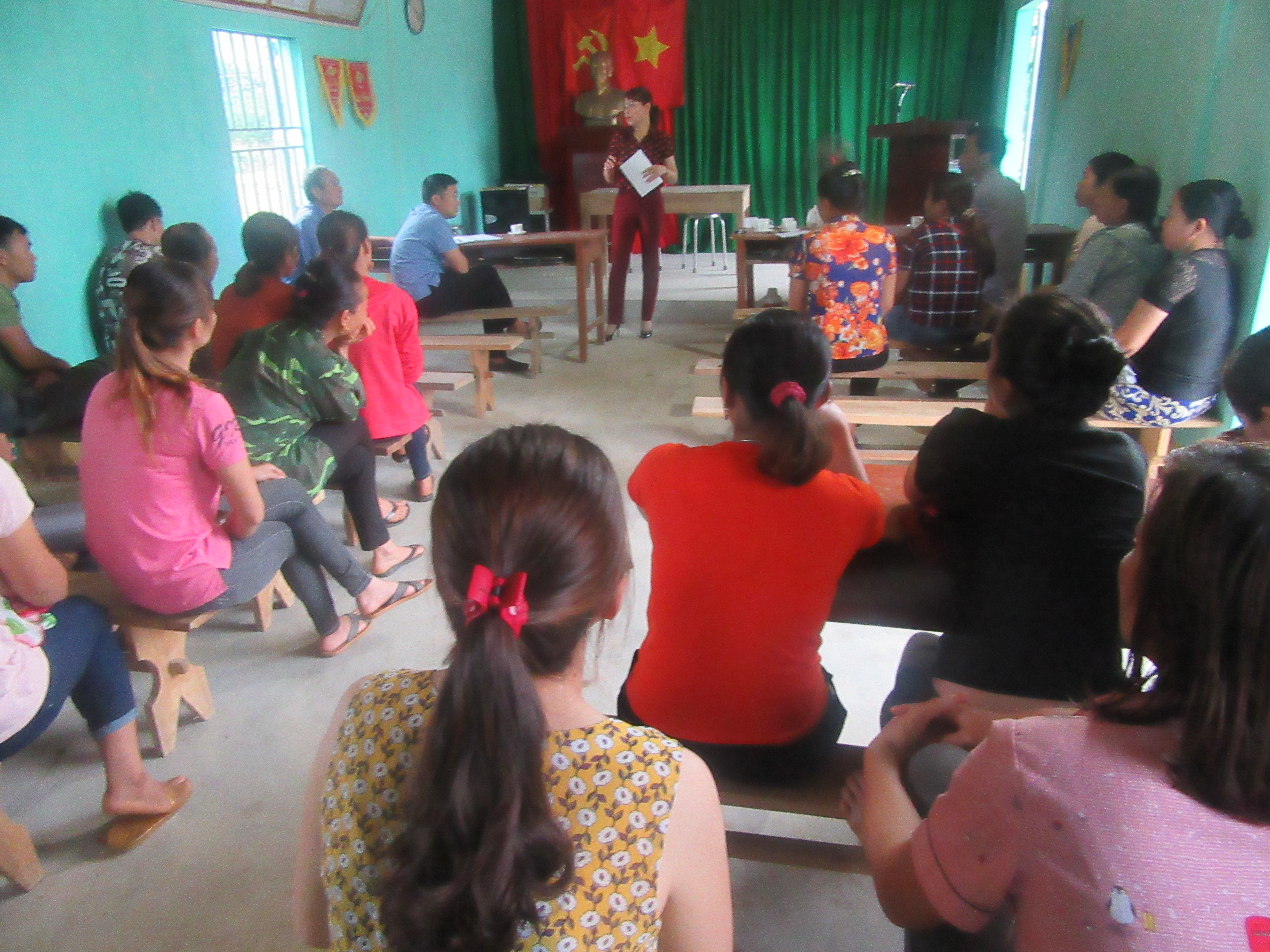 Khai giảng lớp dậy nghề cho lao động nông thôn xã Vĩnh Hảo