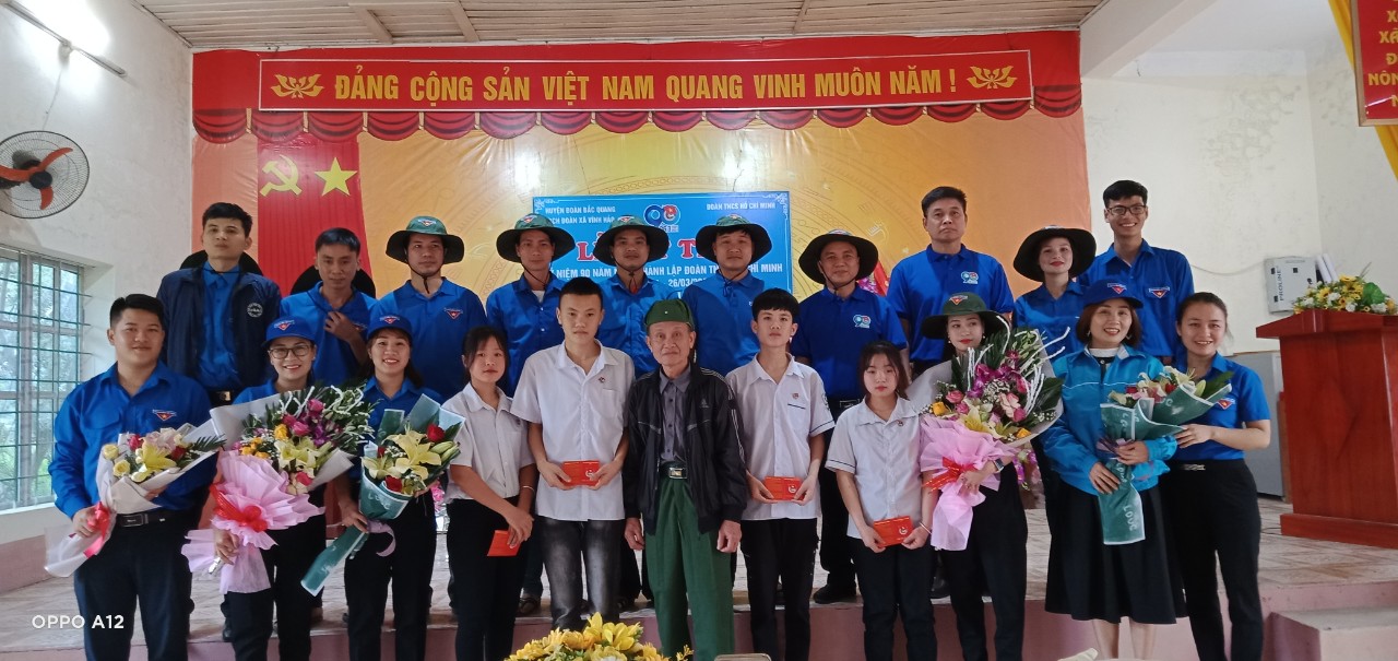 Đoàn Thanh niên xã Vĩnh Hảo tổ chức lễ Mít tinh kỷ niệm 90 năm ngày thành lập đoàn Thanh niên Cộng sản Hồ Chí Minh